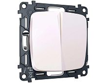 Комплект механизма 2-клавишного перекрестного выключателя 10A-250V Ambrella Volt OMEGA Жемчуг QUANT (OP2030, VM125) MO203030