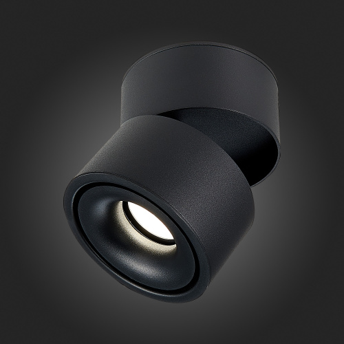 ST652.442.12 Светильник потолочный Черный LED 1*12W 4000K 1 000Lm Ra>90 36° IP20 D100xH105 170-240V Накладные светильники фото 5