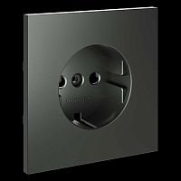 Накладка для розетки с заземлением S70 (титан) Voltum VLS000606