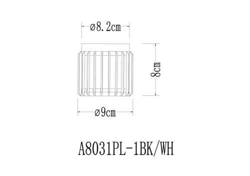 Потолочный светильник Arte Lamp Atria A8031PL-1BK фото 2