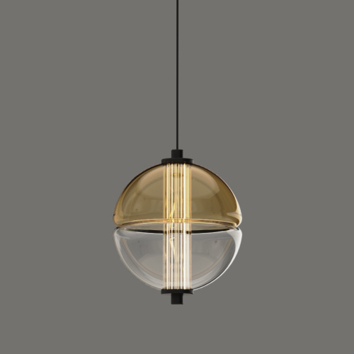 Подвесной светильник MD24022079-1A black/amber фото 2