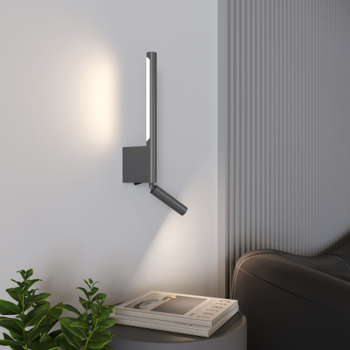 Светильник настенный светодиодный Sarca LED графит 4000К 40111/LED графит фото 6