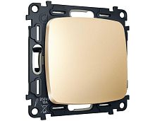 Комплект механизма 1-клавишного выключателя с самовозвратом Ambrella Volt OMEGA Шампань QUANT (OP6010, VM113) MO601050