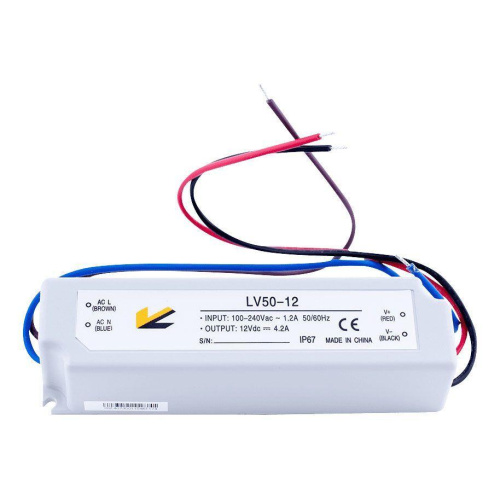 Блок питания SWG 12V 50W IP67 4A LV-50-12 000101 Блок питания SWG 12V 50W IP67 4A LV-50-12 000101