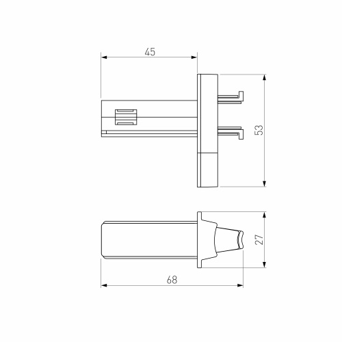 Соединитель для круглого шарнирного коннектора Slim Magnetic 85011/00 фото 2