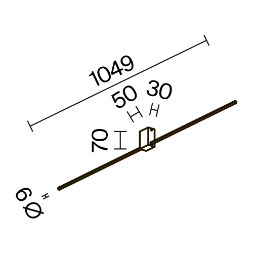 Настенный светильник (бра) Technical C071WL-L12GB3K фото 4