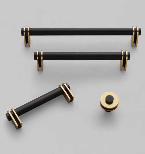 Ручка-скоба Elroy L.15.2 Aged Brass and Bronze фото 3