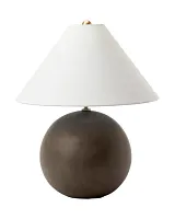 Настольная лампа "Тесс" с черным керамическим основанием