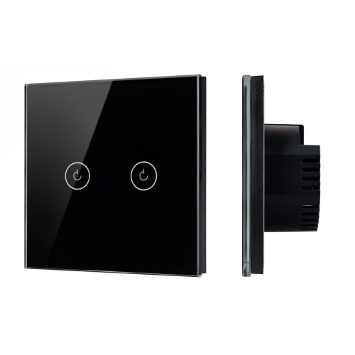 Выключатель сенсорный SWT-OMALI-S02-ZB-BK (250V, 10A, Zigbee) Arlight 050040