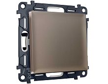 Комплект механизма 1-клавишного выключателя с самовозвратом Ambrella Volt ALFA Темная бронза матовый QUANT (AP6310, VM113) MA631050