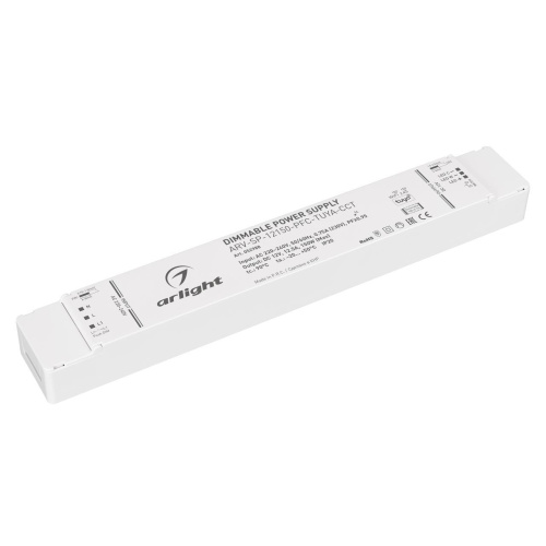 Блок питания Arligh ARV-SP-12150-PFC-TUYA-CCT (12V, 12.5A, 150W, WiFi, 2.4G) 052988 Блок питания Arligh ARV-SP-12150-PFC-TUYA-CCT (12V, 12.5A, 150W, WiFi, 2.4G) 052988