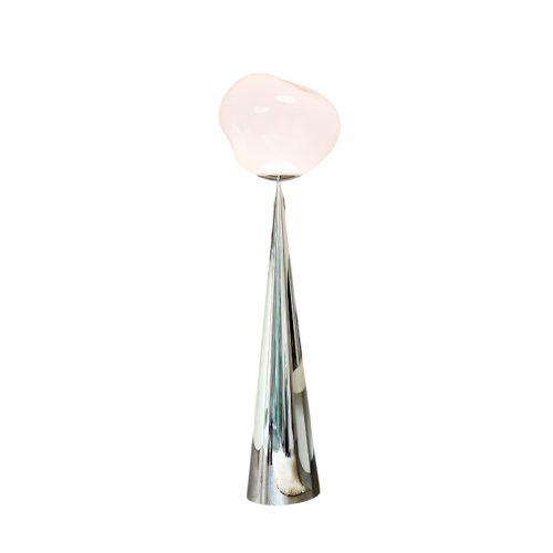 Торшер Melt Cone Fat Opal/Silver LED