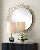 Золотое зеркало настенное "Уго"