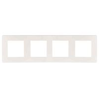 Рамка 4-постовая ЭРА 12 сатин белый 12-5104-01 Б0052529