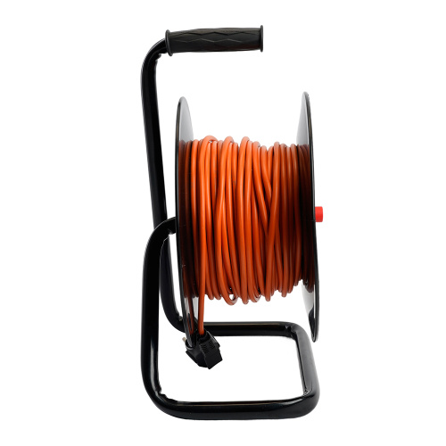 Удлинитель на катушке Stekker STD01-40-30 (ТЕН303-196)  Standart 4-х местный с/з ПВС 3*1, оранжевый, 16А, IP40, 30м фото 2