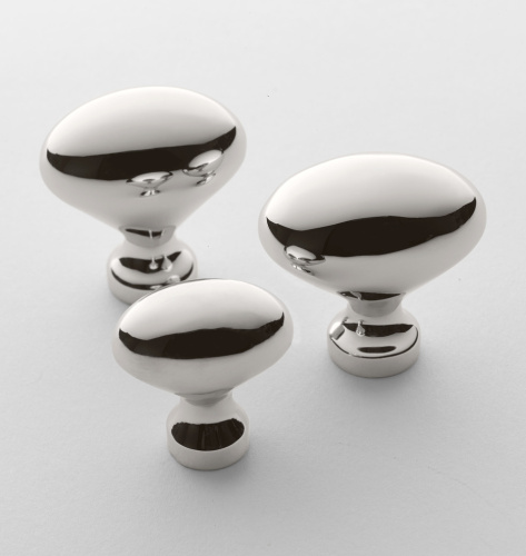 Ручка-кнопка Medium Oval d.3.2 Aged Brass фото 3