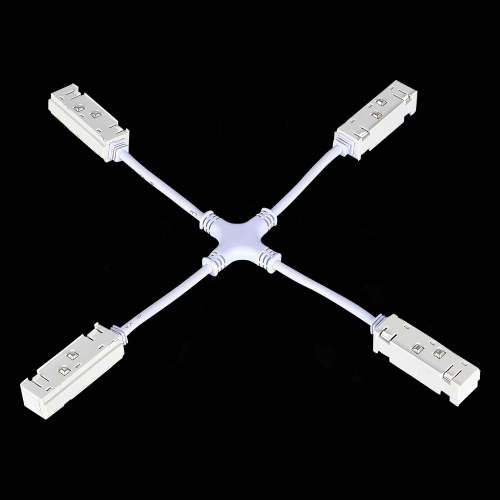 ST006.569.00 Коннектор питания X-образный для магнитного шинопровода ST-Luce Белый SKYLINE 48
