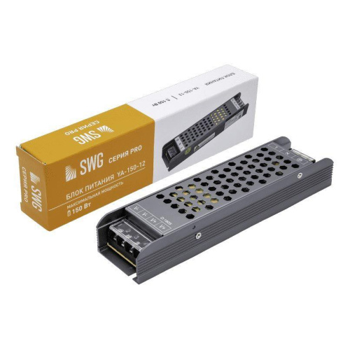 Блок питания SWG 12V 150W IP20 12,5A YA-150-12 002829 Блок питания SWG 12V 150W IP20 12,5A YA-150-12 002829