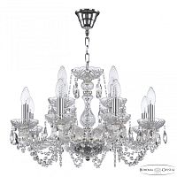 Люстра хрустальная 119/8+4/200 Ni Bohemia Ivele Crystal (Богемия Ивеле Кристалл)