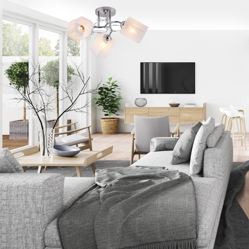 Потолочный светильник Escada 1105/3PL E27*40W Chrome фото 3