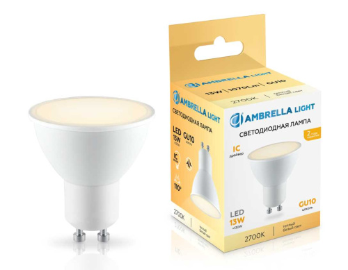 Светодиодная лампа MR16 13W 2700K Ambrella light Bulding 181303 фото 3