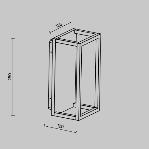 Уличный настенный светильник Outdoor O527WL-L12B3K фото 4