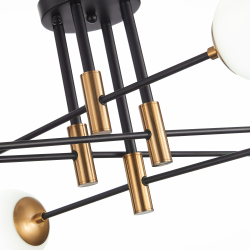 SL1203.402.08 Люстра потолочная ST-Luce Бронза,Черный/Белый E27 8*40W LIMANO фото 12