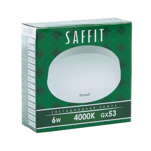 Лампа светодиодная SAFFIT SBGX5306 GX53 6W 230V 4000K фото 2