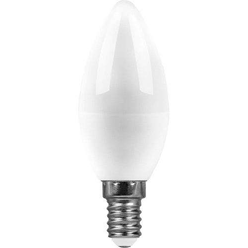 Лампа светодиодная SAFFIT SBC3707 Свеча E14 7W 230V 6400K фото 2