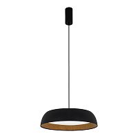 SLE1812-403-01 Светильник подвесной Черный, Древесный/белая LED 1*30W 4000K MUSE