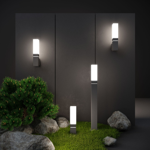 Настенный светодиодный светильник cерый IP54 1534 TECHNO LED фото 3