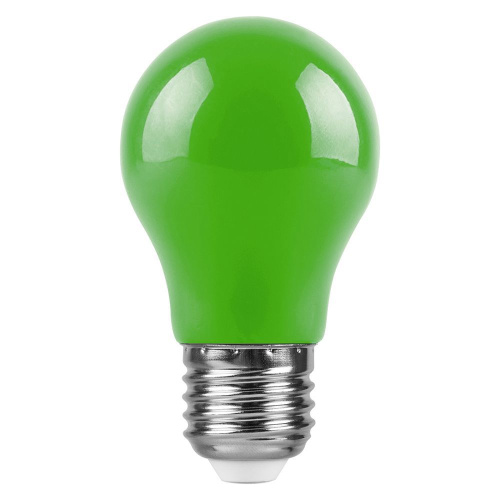 Лампа светодиодная Feron LB-375 E27 3W матовая 230V зеленая фото 2