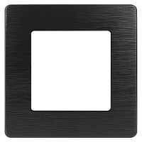 Рамка 1-постовая ЭРА 12 сатин черный 12-5101-06 Б0052504
