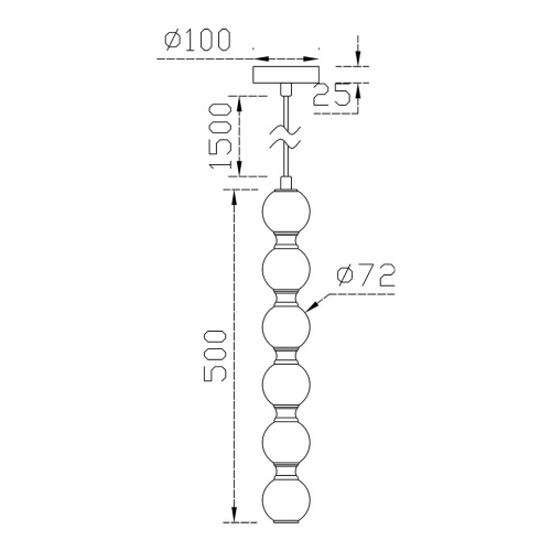 Подвесной светильник Adeline FL1201-6P фото 2