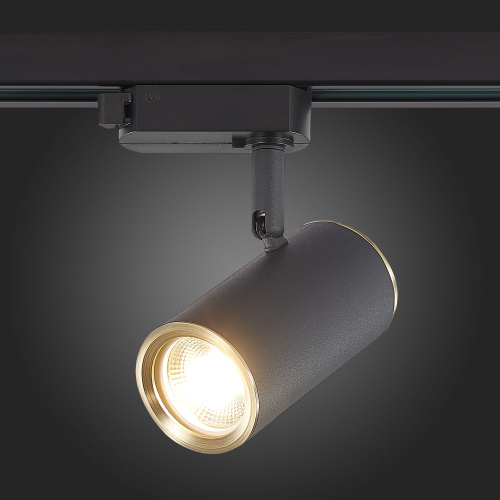 ST301.436.01 Св-к трек. Черный GU10 1*50W L104xW54xH111 220V Без ламп BASE фото 9