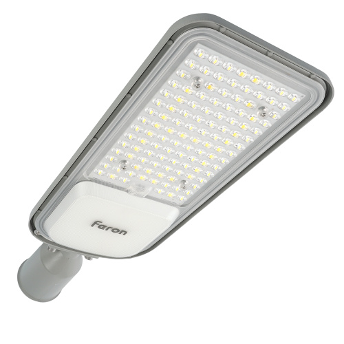 Светодиодный уличный консольный светильник Feron SP3050 100W 5000K 230V, серый фото 7