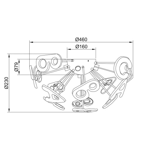 Люстра потолочная MW-Light Улыбка 365013705 фото 2 Люстра потолочная MW-Light Улыбка 365013705 фото 2