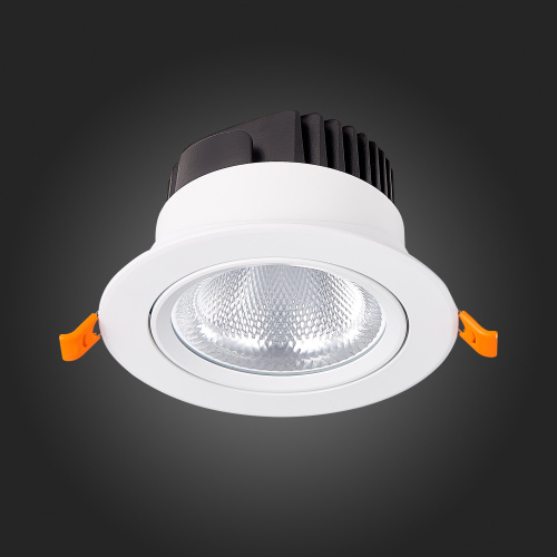 ST211.538.15.36 Св-к встр. Белый LED 1*15W 3000K 1 125Lm Ra80 36° IP20 D109xH65 220-240V Встраиваемые светильники фото 6