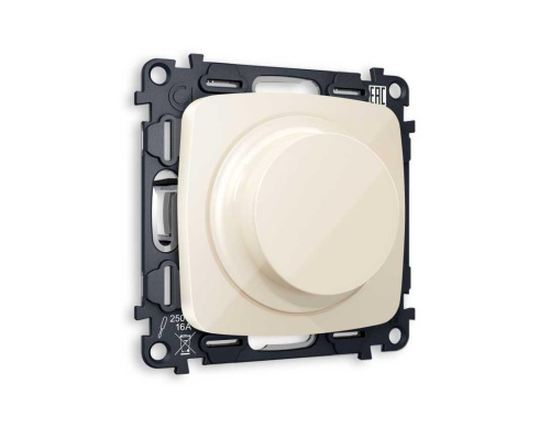 Комплект механизма светорегулятора универсального AMBRELLA VOLT OMEGA Бежевый глянец 25-600W/LED 5-300W QUANT (OP3055, VM136) MO305510