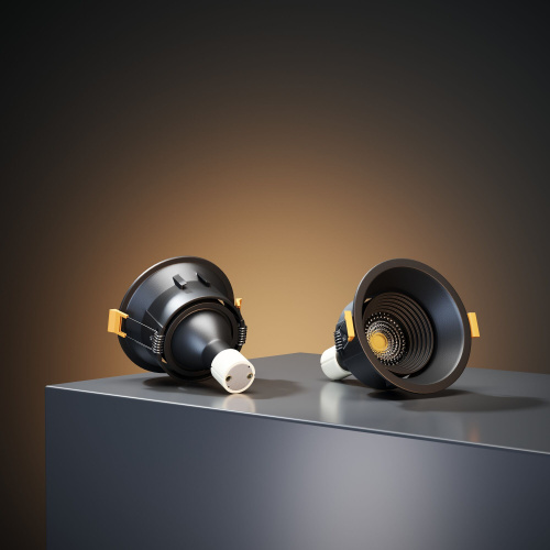 Светильник встраиваемый Punto черный 25016/01 фото 5