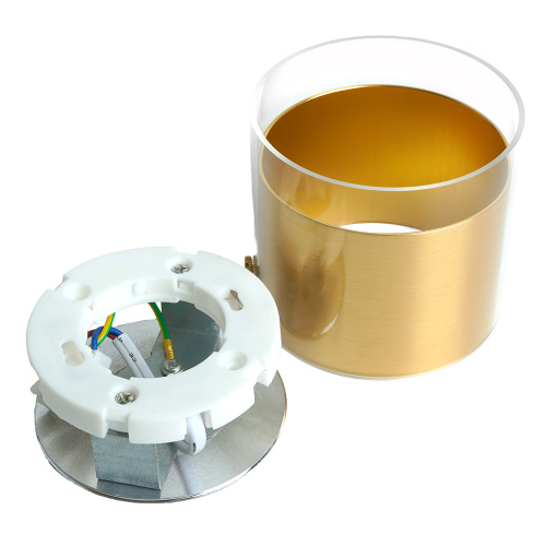Светильник потолочный Feron HL389 Barrel LUMINA GX53 12W 230V, золото фото 3