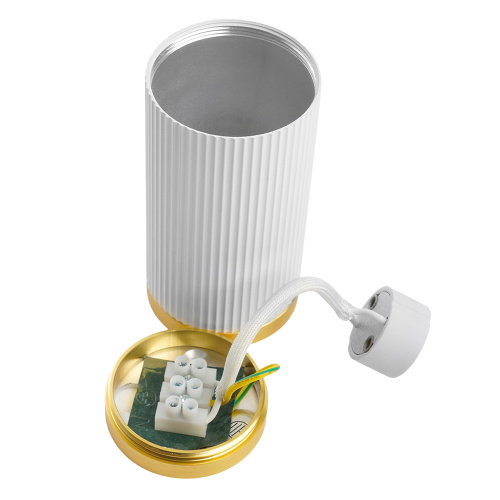 Светильник потолочный Feron ML190 Barrel GATSBY MR16 GU10 35W 230V, белый + античное золото фото 7