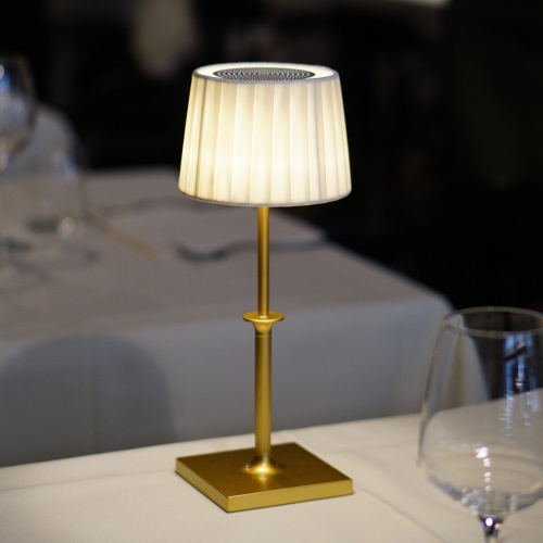 Настольная лампа Poldina Classic Matt gold / Ivory фото 3