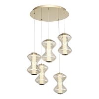 SL6136.233.01 Светильник подвесной ST-Luce золото/коньячный LED 1*28W 3000K SPINE