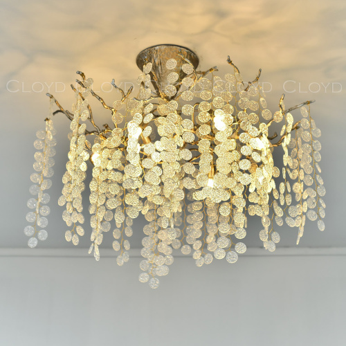 Люстра Cloyd HAOMA C8 / выс. 50 см - латунь (арт.11109) фото 2