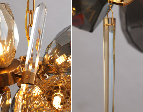 Люстра 8898P/BL gold/smoky фото 6 Люстра 8898P/BL gold/smoky фото 6