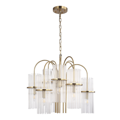 SL6145.303.09 Светильник подвесной ST-Luce латунь/прозрачный E14 9*40W TASSE фото 5