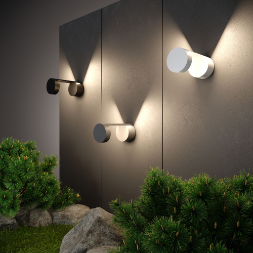 Уличный настенный светодиодный светильник Nimbus IP54 1540 TECHNO LED белый фото 2