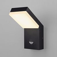 Уличный настенный светильник с датчиком движения Sensor 3000K IP54 1541 TECHNO LED черный