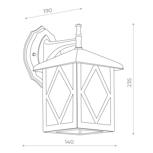 SL084.411.01 Светильник уличный настенный ST-Luce Черный/Черный, Прозрачный E27 1*60W LORNE фото 8